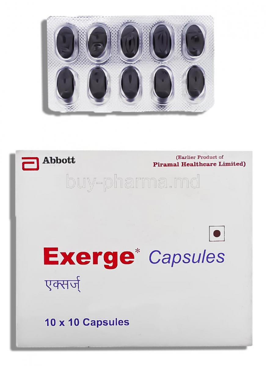 Beta Carotene/ Vitamin C, Exerge 6 mg/ 150 mg Capsule  (Nicholas Piramal)