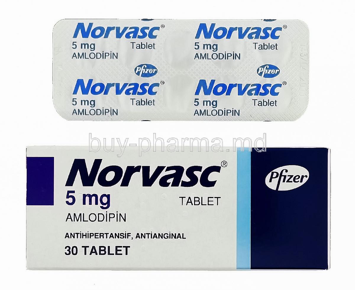 Norvasc 5 mg (From Turkey)