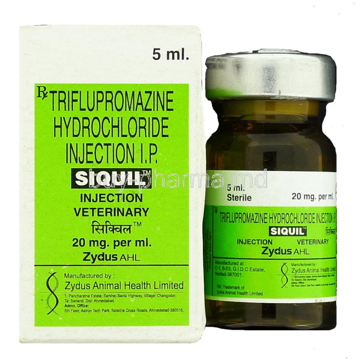 Siquil (Pet), Generic Vesprin, Triflupromazine Injection