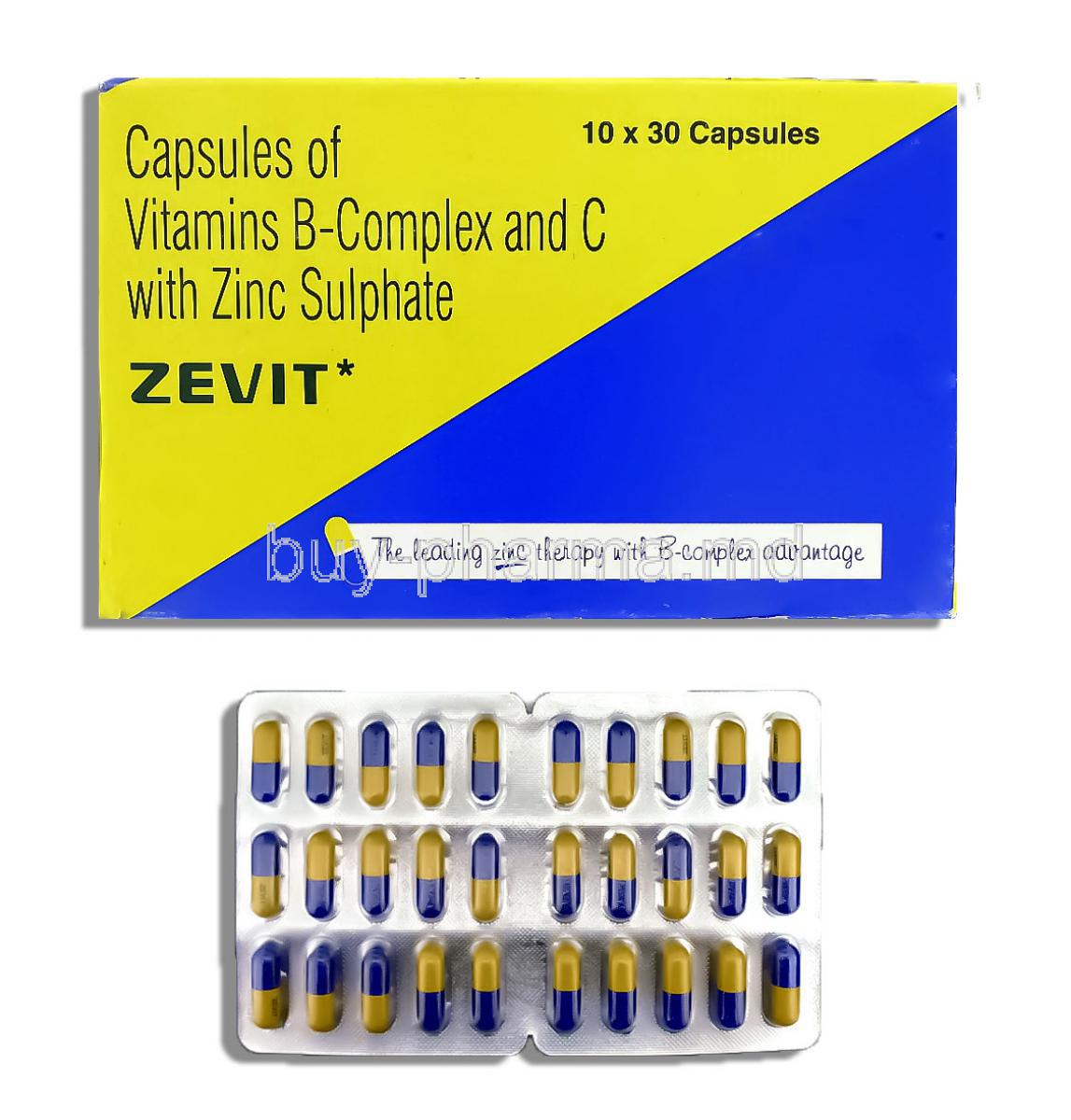 Zevit, Vitamins B-Complex and C with Zinc Sulphate