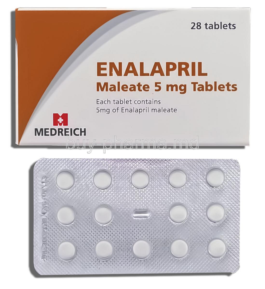 what is the generic name for enalapril maleate