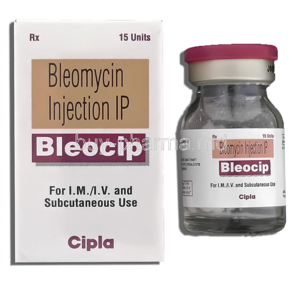 Bleocip, Generic Blenoxane, Bleomycin Injection