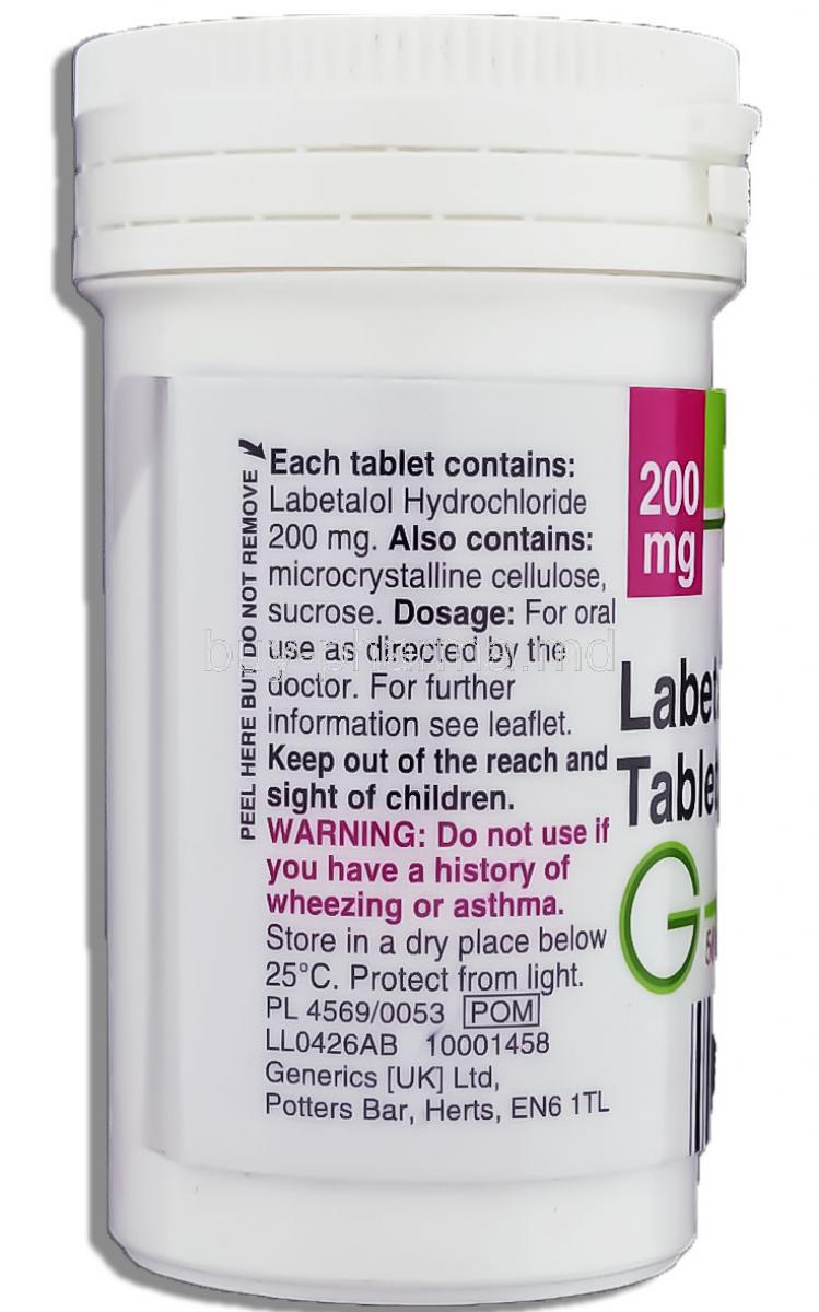 labetalol generic and trade name