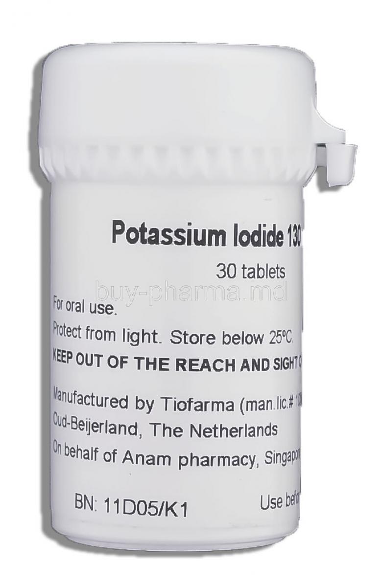 Potassium Iodide 130 mg tablet