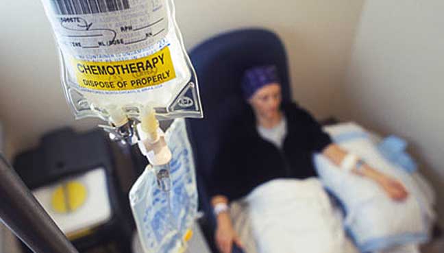 person undergoing chemotherapy