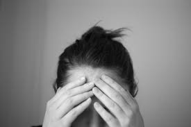 woman with headache