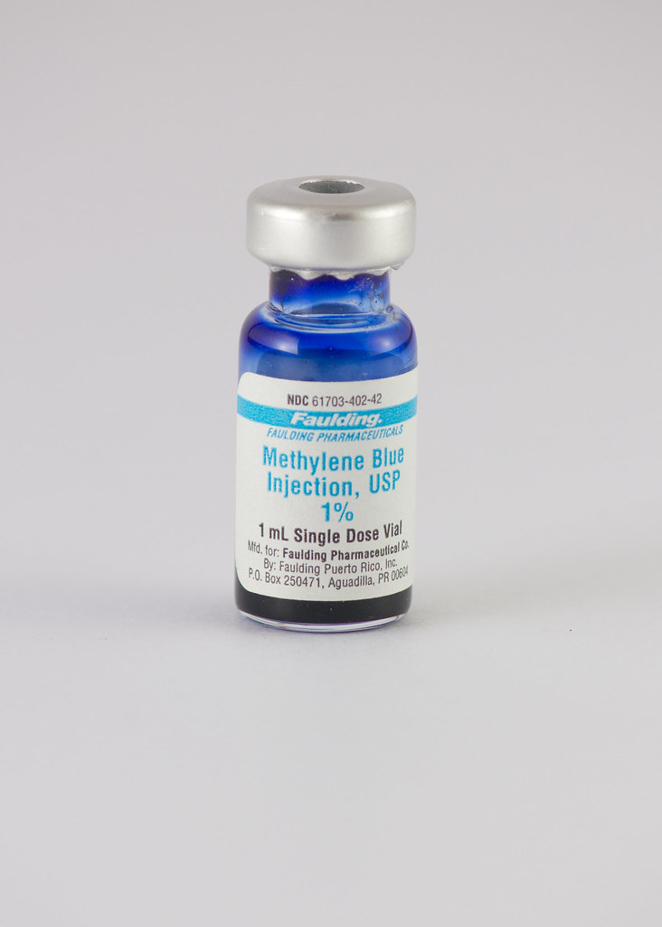 vial of intravenous methylene blue