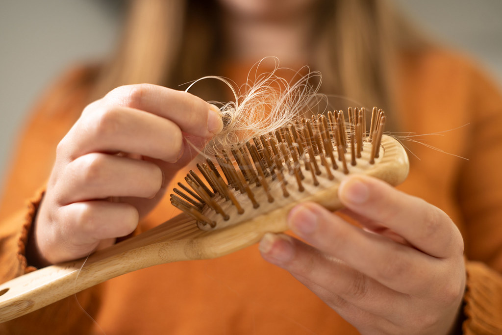 hair loss on brush