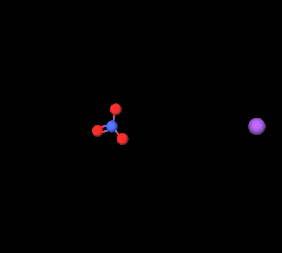 potassium nitrate molecule