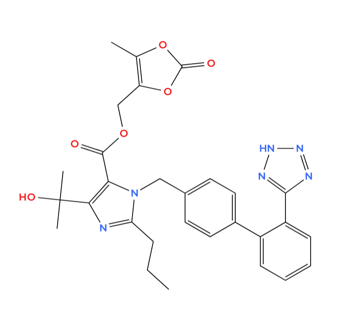 Olmesartan composition 