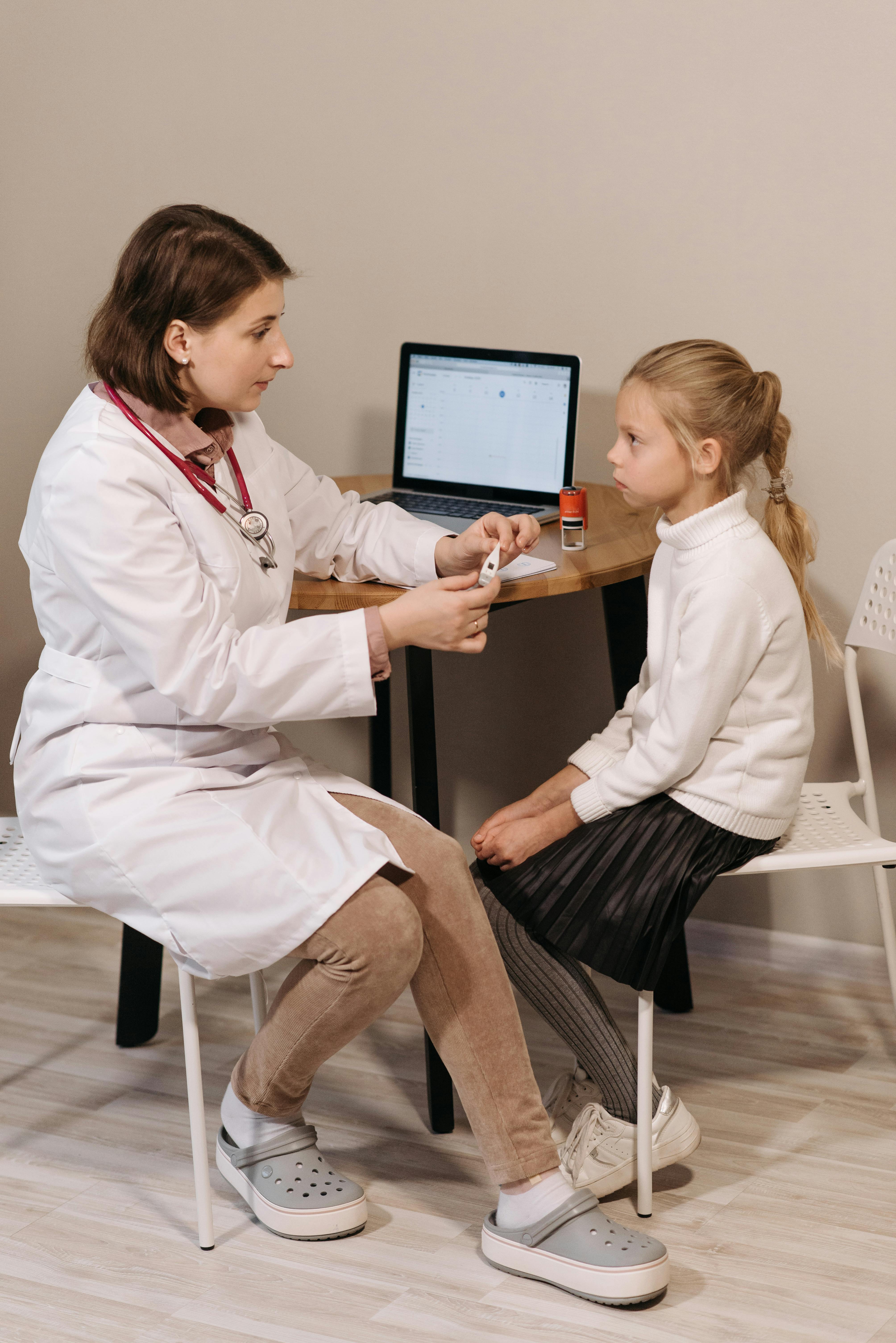 kid with doctor