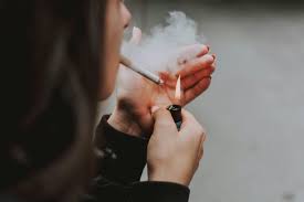 smoking woman