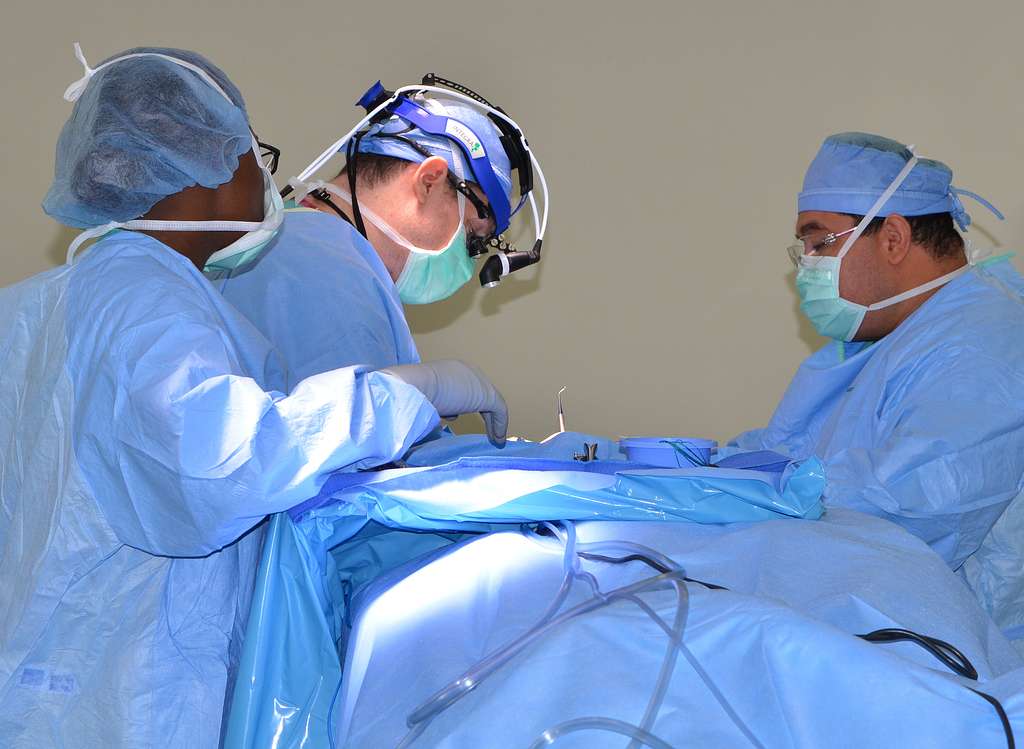 surgery on patient