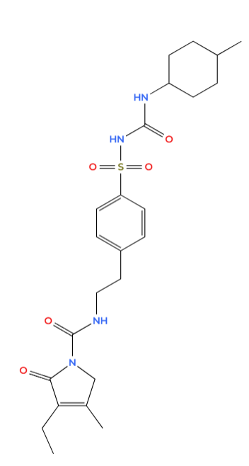Glimepiride chemical composition
