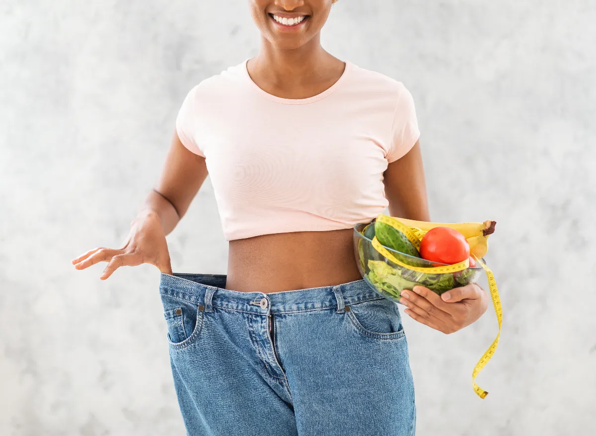 woman has lost weight