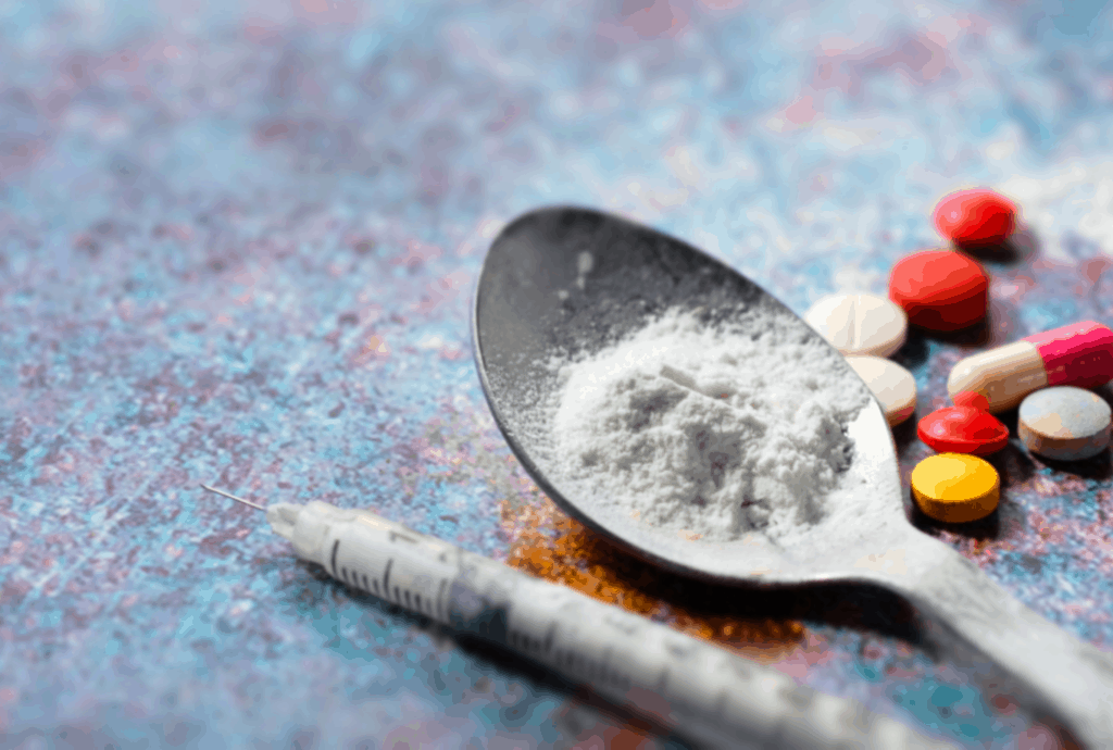 opioid spoon with medicine