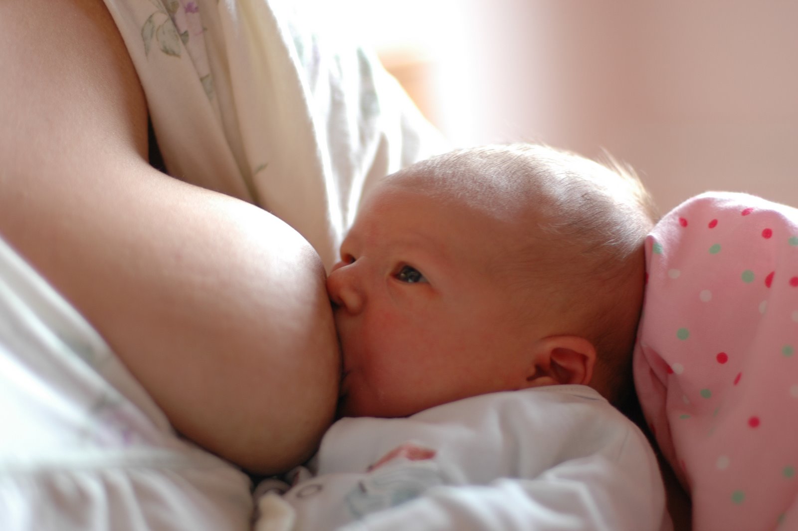 mother and baby breastfeeding