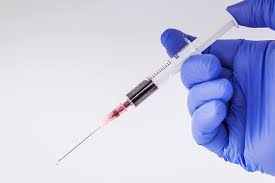 hand with injection